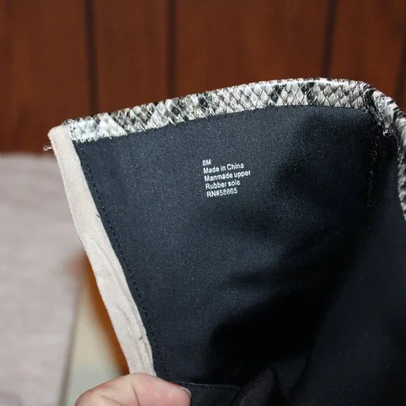 Open Edit "GIAH" Snake print short boots Sz 7 and Sz 8 avail. - Picture 7 of 12